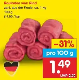 Netto Marken-Discount Rouladen vom Rind Angebot