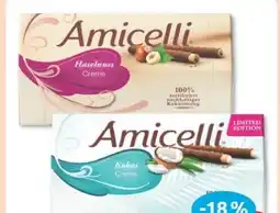 Budni Amicelli Haselnuss Waffelröllchen Angebot