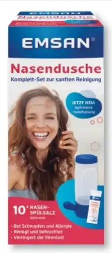 Budni Emsan Nasendusche Komplett-Set + 10 Beutel Angebot