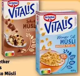 REWE Dr. Oetker Vitalis Schoko Müsli Angebot