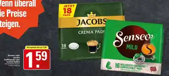 WEZ Senseo oder Jacobs Kaffeepads oder Instant Kaffee Angebot