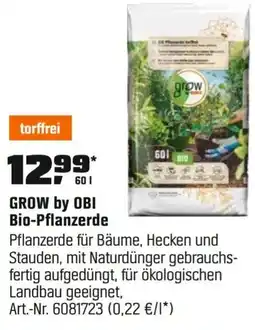 OBI GROW by OBI Bio-Pflanzerde Angebot