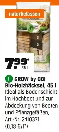 OBI 1 GROW by OBI Bio-Holzhäcksel Angebot
