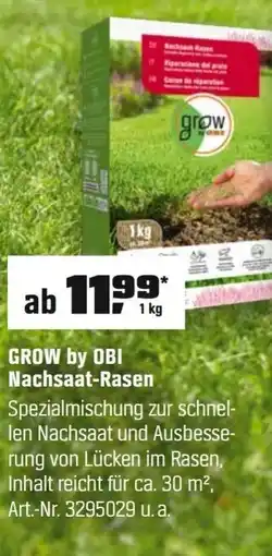 OBI GROW by OBI Nachsaat-Rasen Angebot