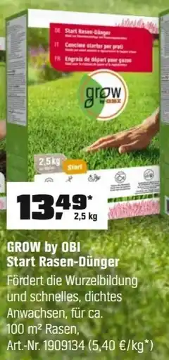 OBI GROW by OBI Start Rasen-Dünger Angebot