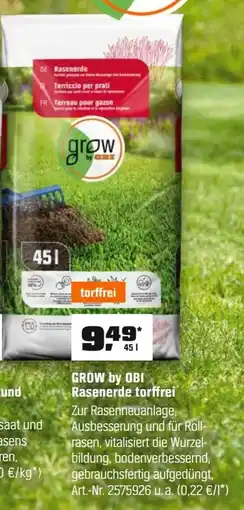 OBI GROW by OBI Rasenerde torffrei Angebot