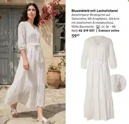 Tchibo Blusenkleid mit Lochstickerei Angebot