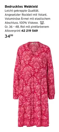 Tchibo Bedrucktes Webkleid Angebot
