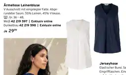 Tchibo Ärmellose Leinenbluse Angebot