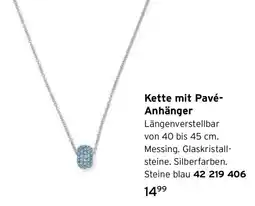 Tchibo Kette mit Pavé- Anhänger Angebot
