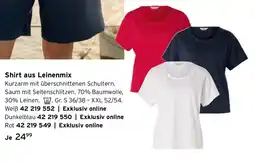 Tchibo Shirt aus Leinenmix Angebot