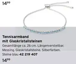 Tchibo Tennisarmband mit Glaskristallsteinen Angebot