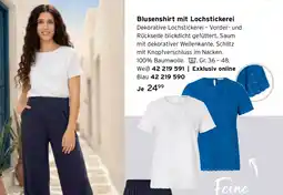 Tchibo Blusenshirt mit Lochstickerei Angebot