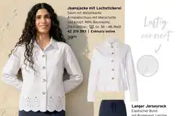 Tchibo Jeansjacke mit Lochstickerei Angebot
