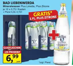 Lösch Depot BAD LIEBENWERDA Mineralwasser Plus Limette, Plus Zitrone Angebot