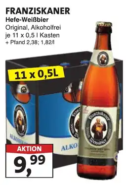 Lösch Depot FRANZISKANER Hefe-Weißbier Original, Alkoholfrei Angebot