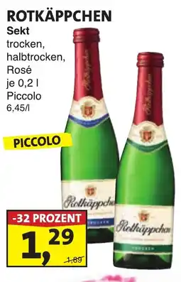 Lösch Depot ROTKÄPPCHEN Sekt trocken, halbtrocken, Rosé Piccolo Angebot
