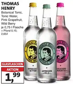 Lösch Depot THOMAS HENRY Botanical Tonic, Tonic Water, Pink Grapefruit, Wild Berry Angebot