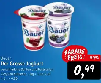 KONSUM Bauer Der Grosse Joghurt Angebot