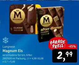 KONSUM Langnese Magnum Eis Angebot