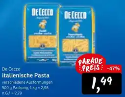 KONSUM De Cecco italienische Pasta Angebot