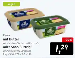 KONSUM Rama mit Butter oder Sooo Buttrig! Angebot