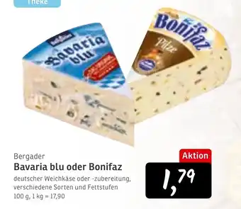 KONSUM Bergader Bavaria blu oder Bonifaz Angebot