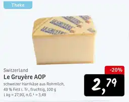 KONSUM Switzerland Le Gruyère AOP Angebot