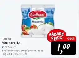 KONSUM Galbani Mozzarella Angebot