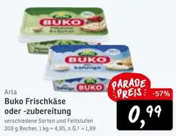 KONSUM Arla Buko Frischkäse oder -zubereitung Angebot