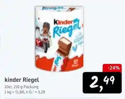 KONSUM Kinder Riegel Angebot