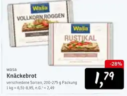 KONSUM wasa Knäckebrot Angebot