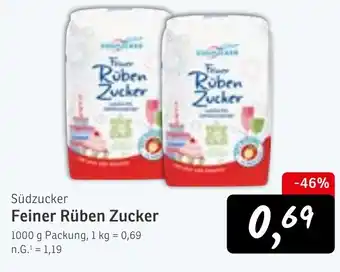 KONSUM Südzucker Feiner Rüben Zucker Angebot