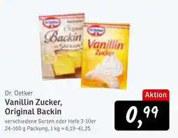 KONSUM Dr. Oetker Vanillin Zucker, Original Backin Angebot