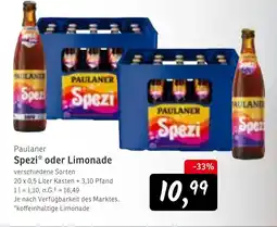 KONSUM Paulaner Spezi oder Limonade Angebot