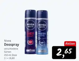 KONSUM Nivea Deospray Angebot