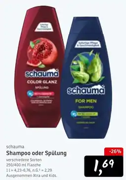 KONSUM schauma Shampoo oder Spülung Angebot
