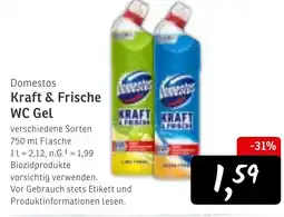KONSUM Domestos Kraft & Frische WC Gel Angebot