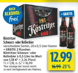 diska Köstritzer Schwarz- oder Kellerbier Angebot