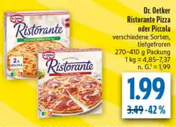 diska Dr. Oetker Ristorante Pizza oder Piccola Angebot