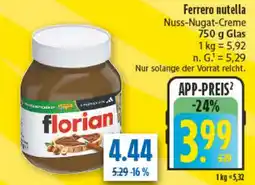 diska Ferrero nutella Nuss-Nugat-Creme Angebot