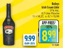 diska Baileys Irish Cream Likör Angebot
