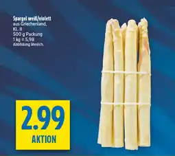 diska Spargel weiß/violett Angebot