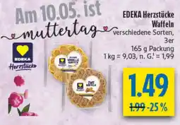 diska EDEKA Herzstücke Waffeln Angebot