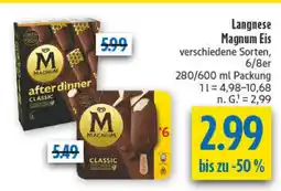 diska Langnese Magnum Eis Angebot