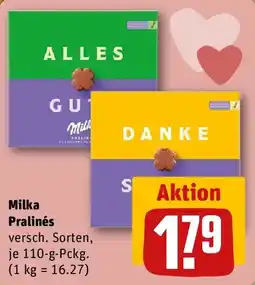 REWE Milka Pralinés Angebot