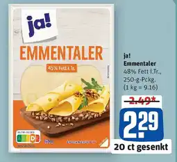 REWE ja! Emmentaler Angebot