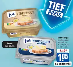 REWE ja! Streichgut Angebot