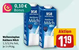REWE Weihenstephan Haltbare Milch Angebot