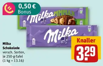 REWE Milka Schokolade Angebot